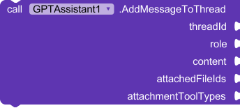 AddMessageToThread block